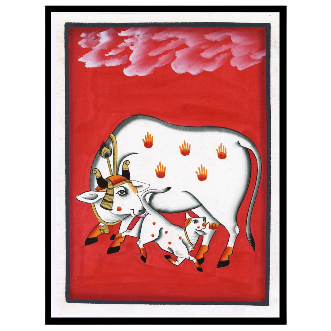 Immerse your space in the rich cultural artistry of Pichwai with this exquisite depiction of for house