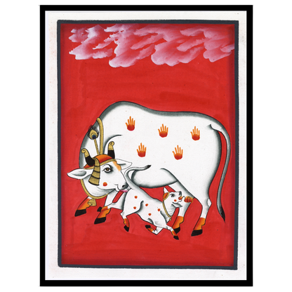 Immerse your space in the rich cultural artistry of Pichwai with this exquisite depiction of for house