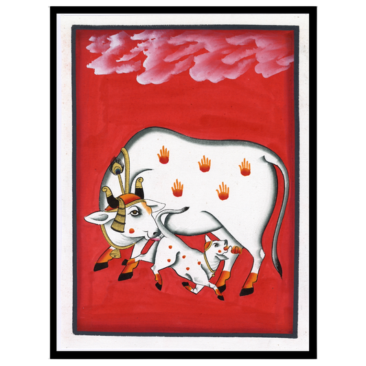 Immerse your space in the rich cultural artistry of Pichwai with this exquisite depiction of for house