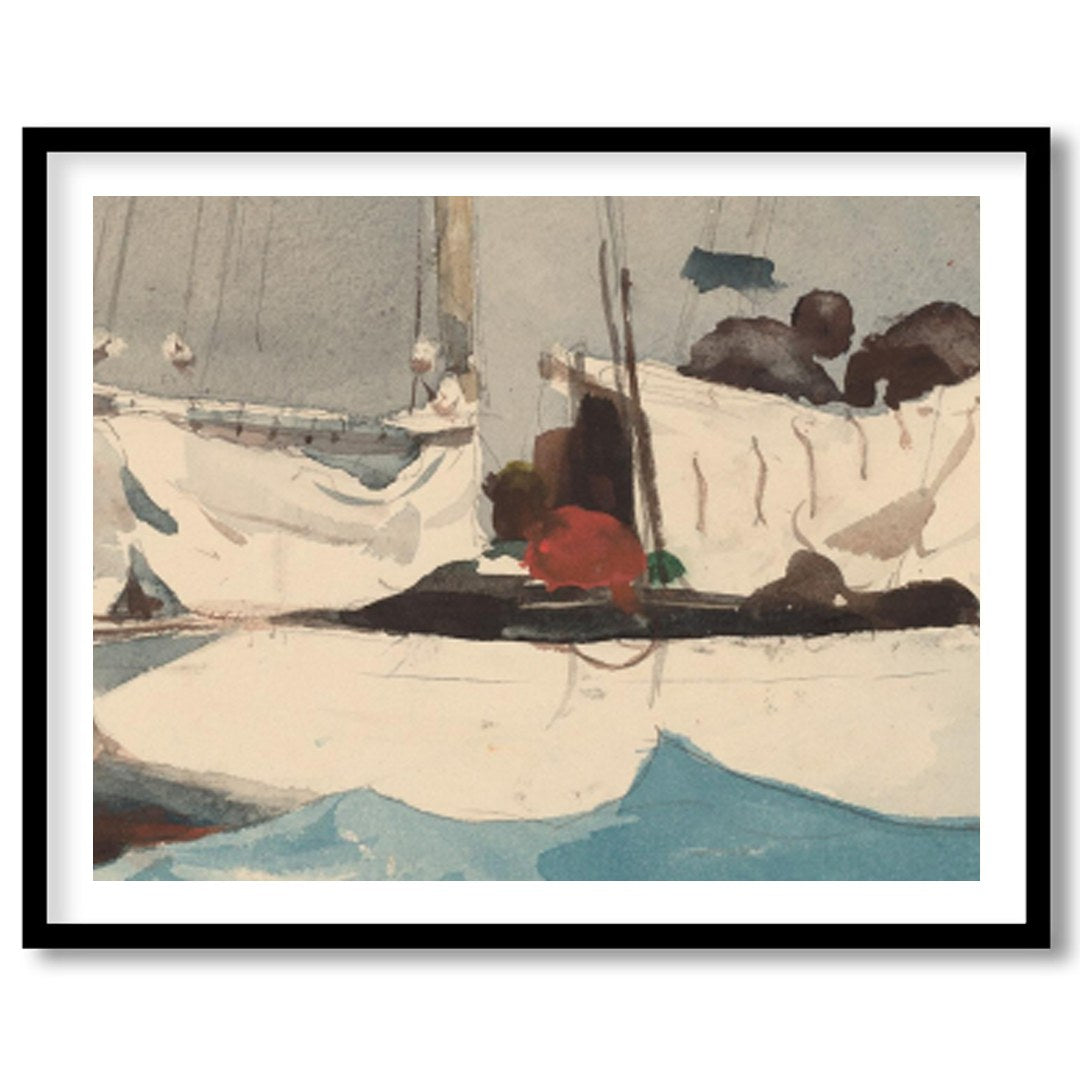 Capture the tranquil beauty of the sea with this exquisite sailing vessel artwork. The vivid blues for haven