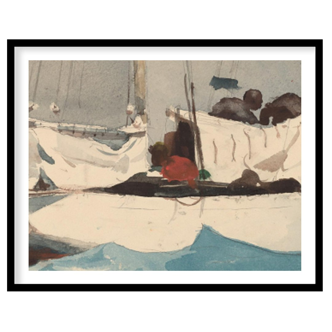 Capture the tranquil beauty of the sea with this exquisite sailing vessel artwork. The vivid blues for haven