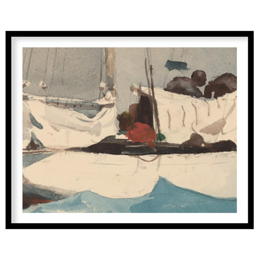 Capture the tranquil beauty of the sea with this exquisite sailing vessel artwork. The vivid blues for haven