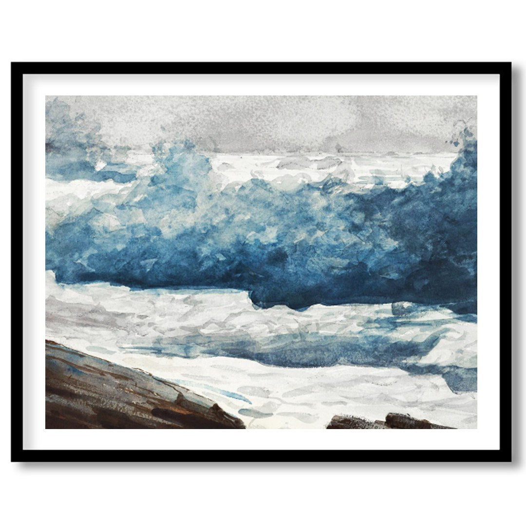 Experience the captivating energy of the ocean with this dynamic portrayal of crashing waves. for house