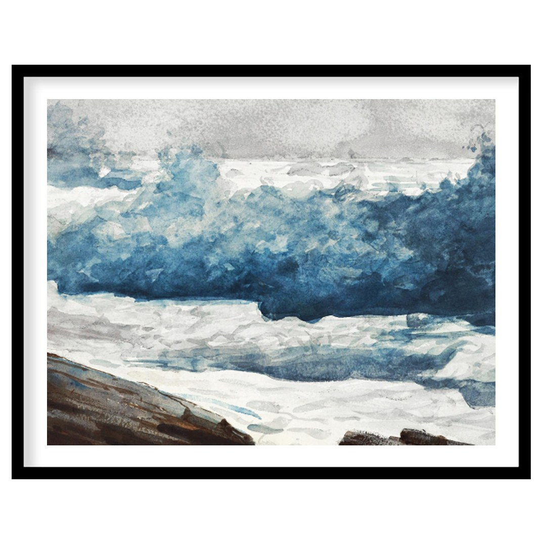 Experience the captivating energy of the ocean with this dynamic portrayal of crashing waves. for house