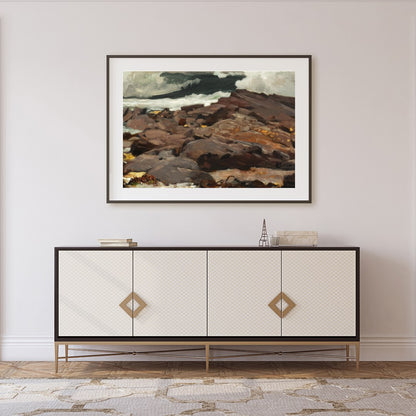 Capture the raw power and beauty of the sea with this fine art piece, showcasing tumultuous waves for Foyer