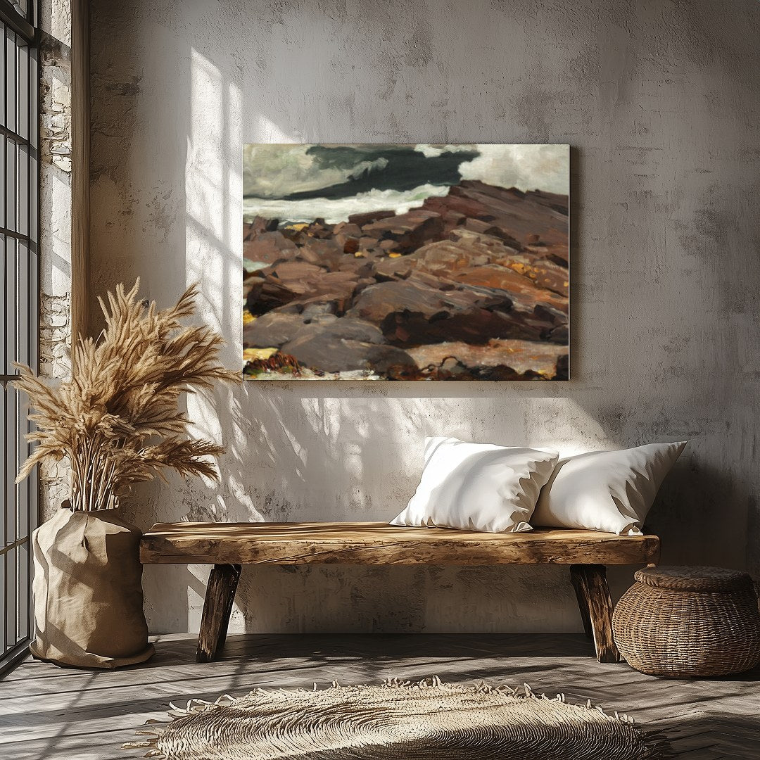 Capture the raw power and beauty of the sea with this fine art piece, showcasing tumultuous waves for Veranda