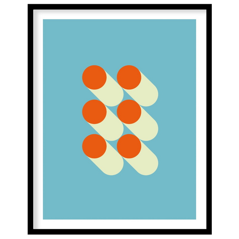 Orange and Cream Cylinders