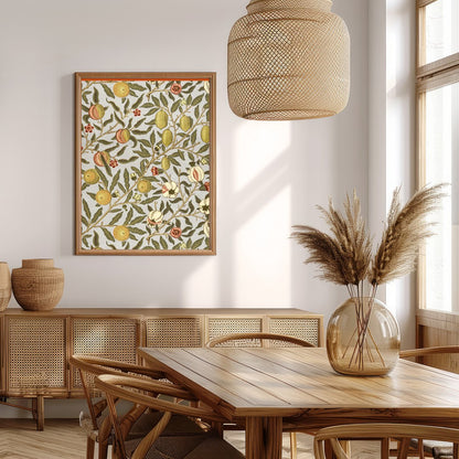 Elevate your space with this exquisite botanical print by William Morris, showcasing a delicate for Extra Kitchen