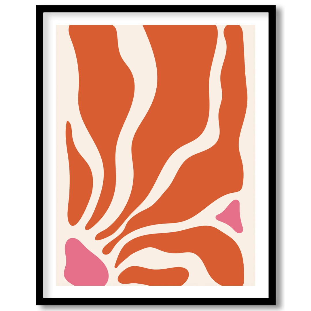 Embrace the essence of modern minimalism with this captivating abstract wall art. Its fluid shapes for space