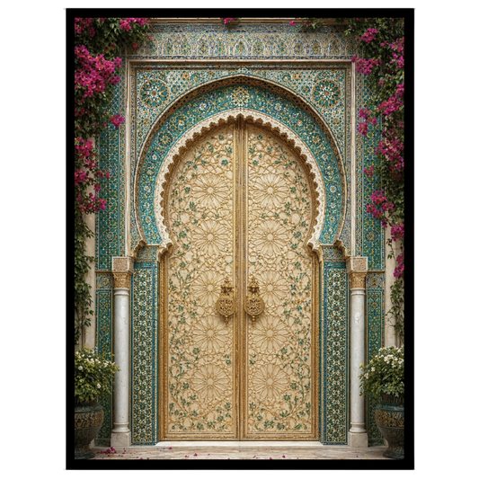 Experience the timeless elegance of Mediterranean architecture with this exquisite art print for area