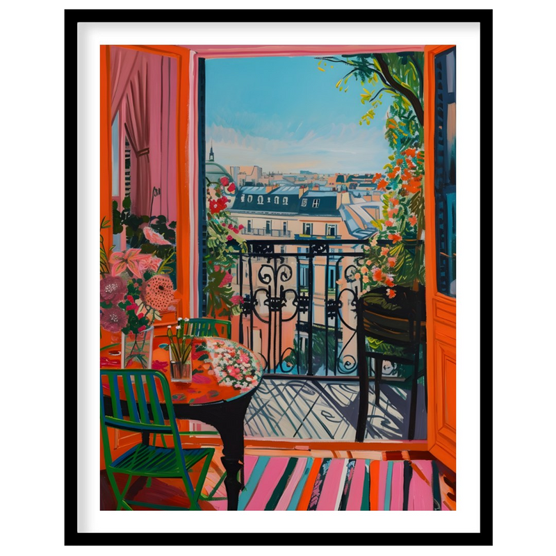 Parisian Balcony in Bloom