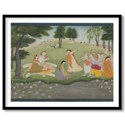 Immerse yourself in the tranquil beauty of a pastoral scene with this exquisite artwork. Featuring for studio