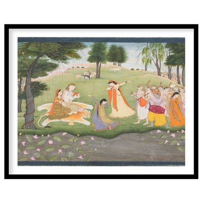 Immerse yourself in the tranquil beauty of a pastoral scene with this exquisite artwork. Featuring for studio