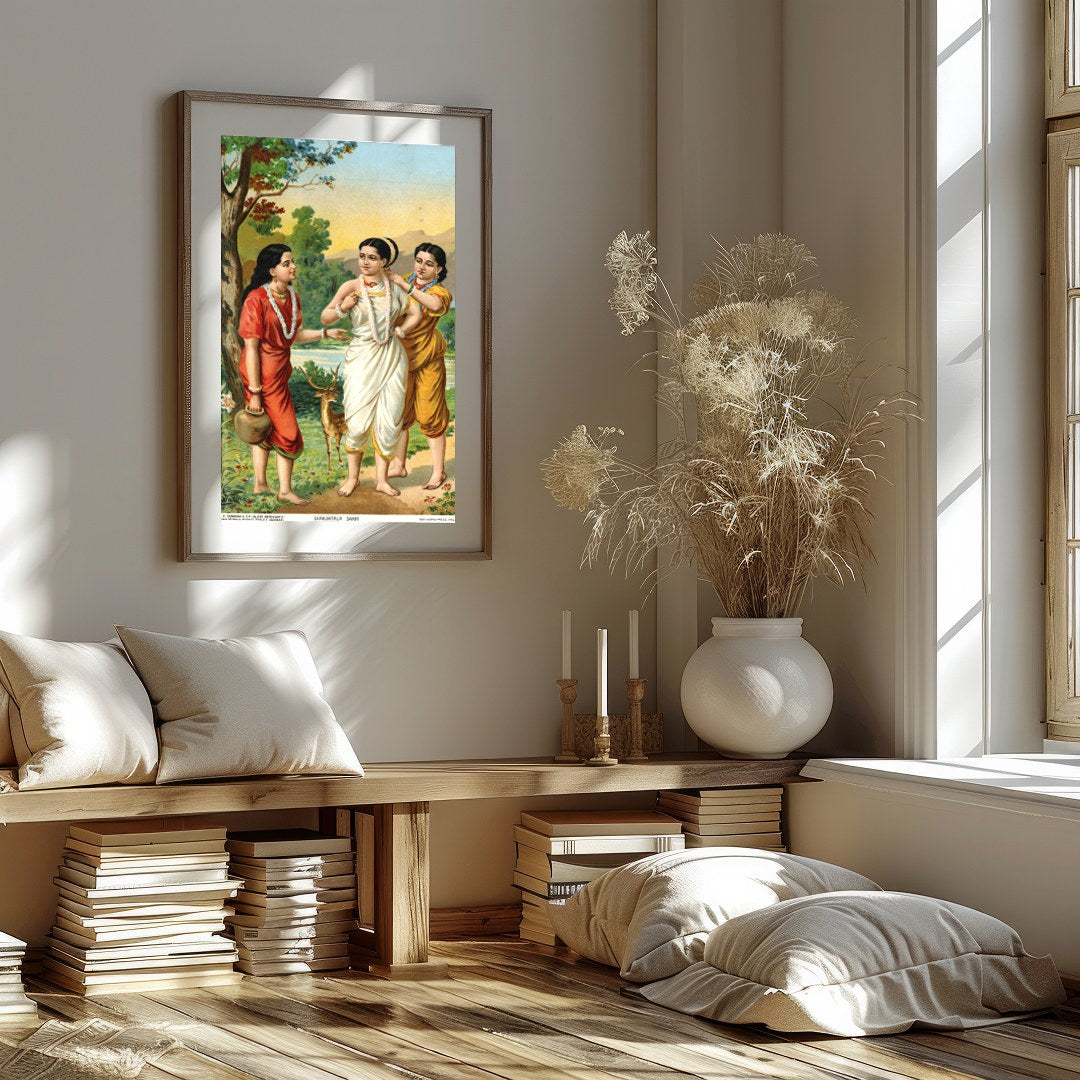 Experience the serene beauty of ancient tales with this vibrant artwork capturing the essence of for abode
