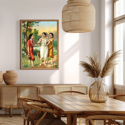 Experience the serene beauty of ancient tales with this vibrant artwork capturing the essence of for Extra Kitchen