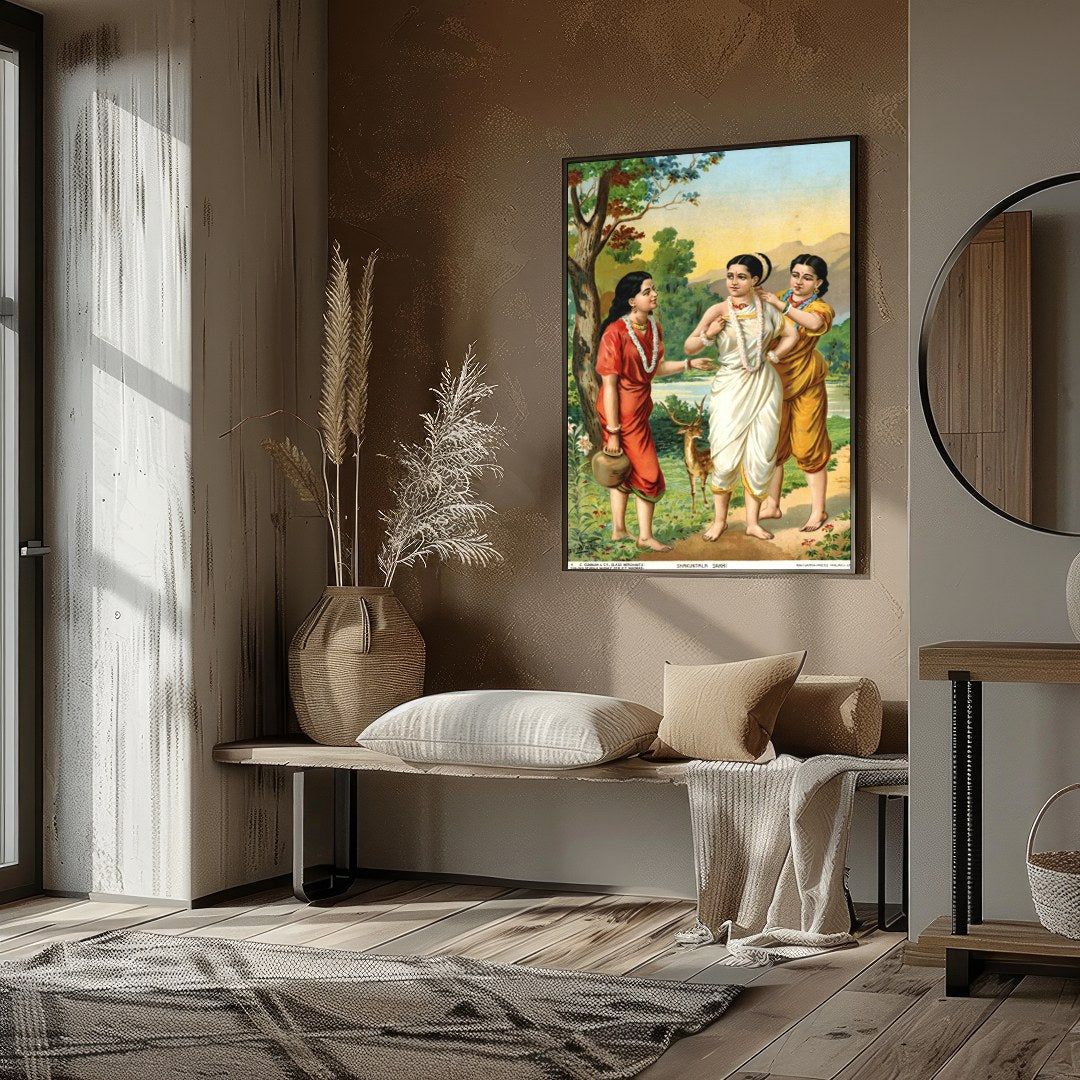 Experience the serene beauty of ancient tales with this vibrant artwork capturing the essence of for room