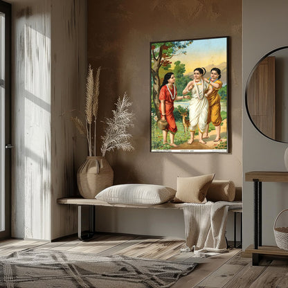 Experience the serene beauty of ancient tales with this vibrant artwork capturing the essence of for room