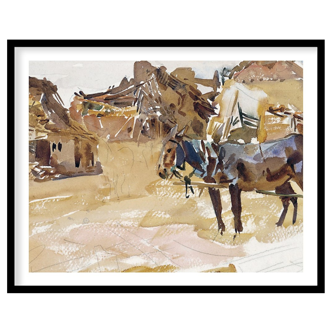 Experience the tranquil beauty of pastoral life with this stunning watercolor painting. for kitchen