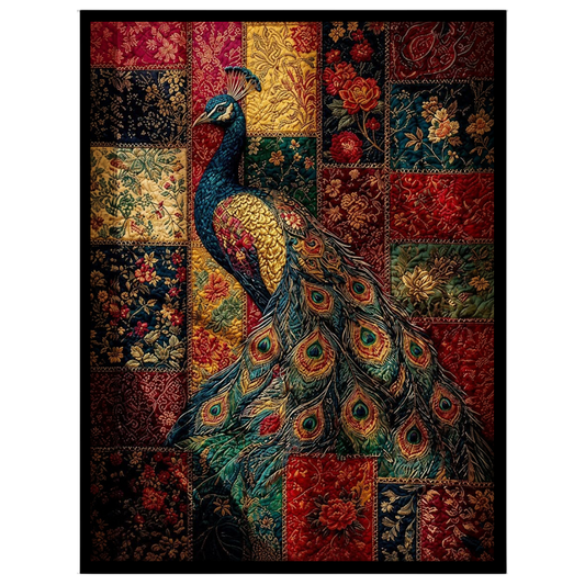 Experience the exquisite blend of nature and artistry with 'Patchwork Majesty,' featuring a regal for house