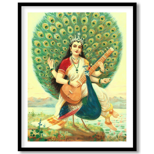 Celebrate the allure of divine art with this exquisite piece, portraying a serene figure surrounded for nook