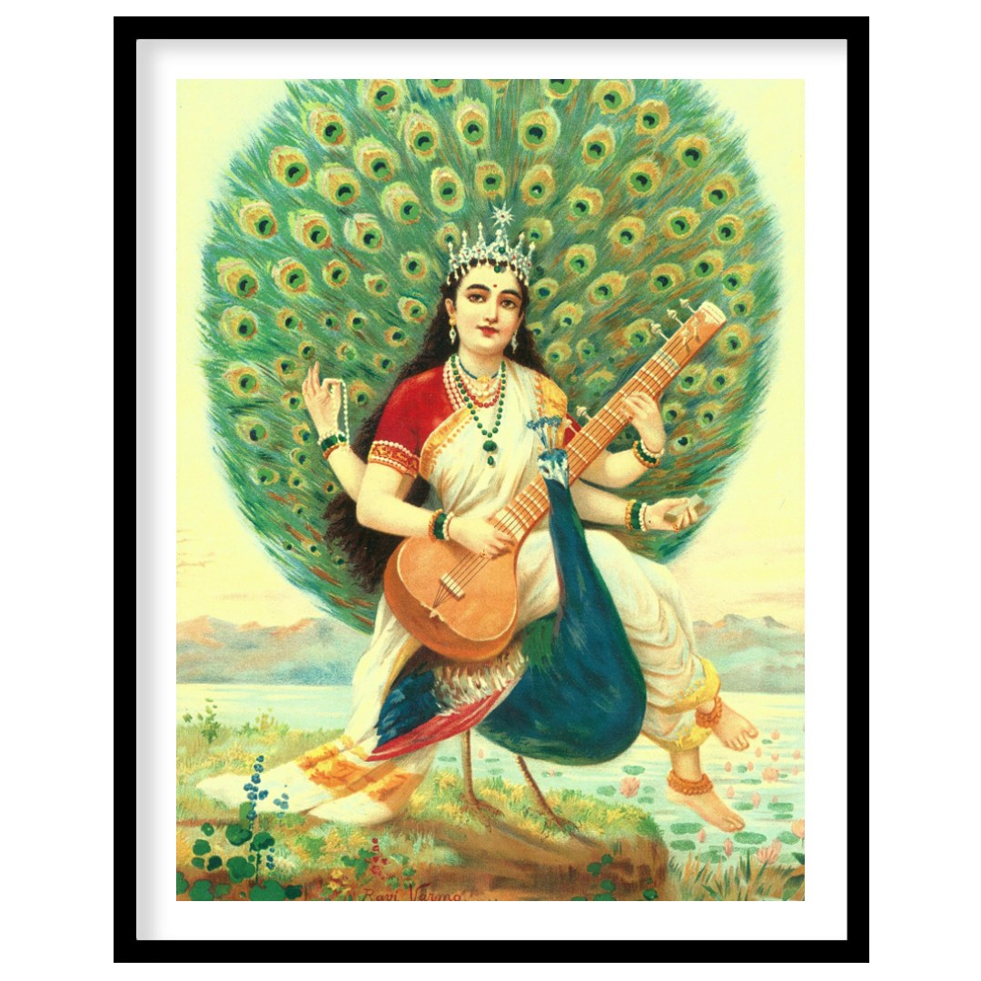 Celebrate the allure of divine art with this exquisite piece, portraying a serene figure surrounded for nook
