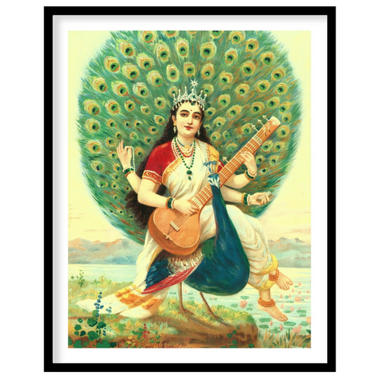 Celebrate the allure of divine art with this exquisite piece, portraying a serene figure surrounded for nook
