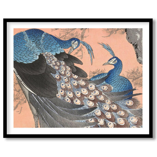 This vibrant artwork, possibly inspired by traditional Japanese or Chinese art, portrays two beauti… for home
