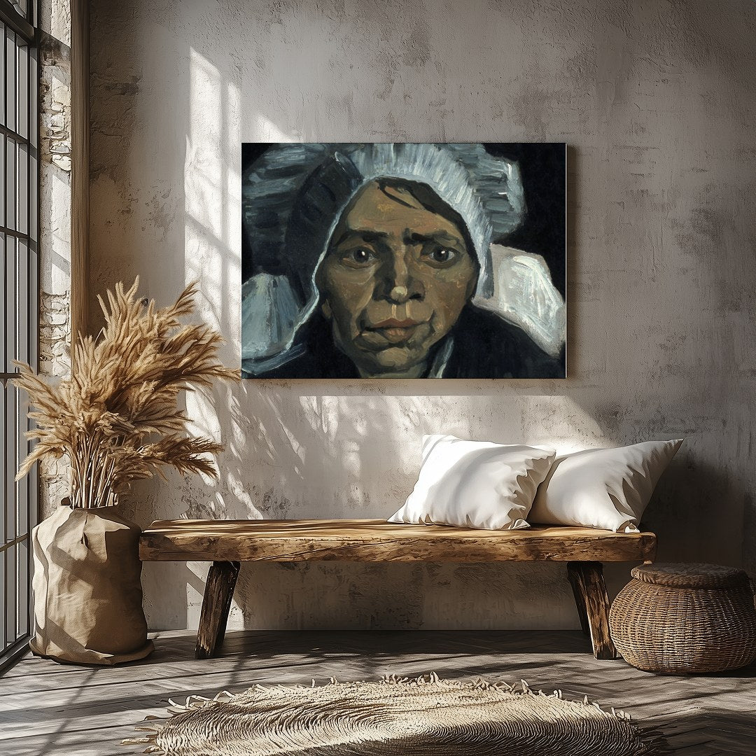 Delve into the depth of human expression with this captivating portrait featuring a contemplative for Veranda