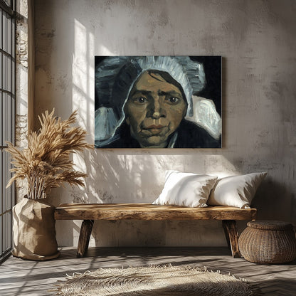 Delve into the depth of human expression with this captivating portrait featuring a contemplative for Veranda