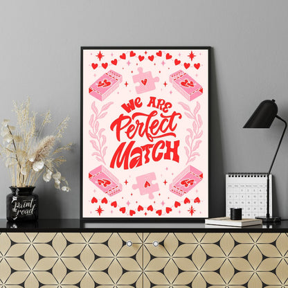 Perfect Match Puzzle Painting available online at Paintroad showing affection anniversary and art