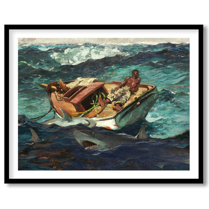 Immerse yourself in 'Perilous Seas,' a captivating masterpiece that captures a lone fisherman for place