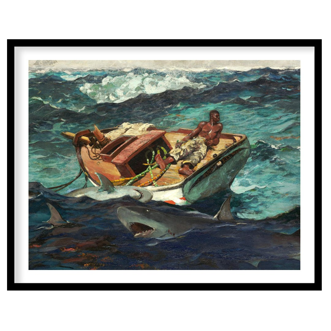 Immerse yourself in 'Perilous Seas,' a captivating masterpiece that captures a lone fisherman for place