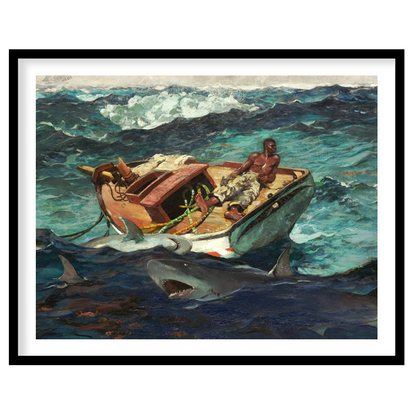 Immerse yourself in 'Perilous Seas,' a captivating masterpiece that captures a lone fisherman for place
