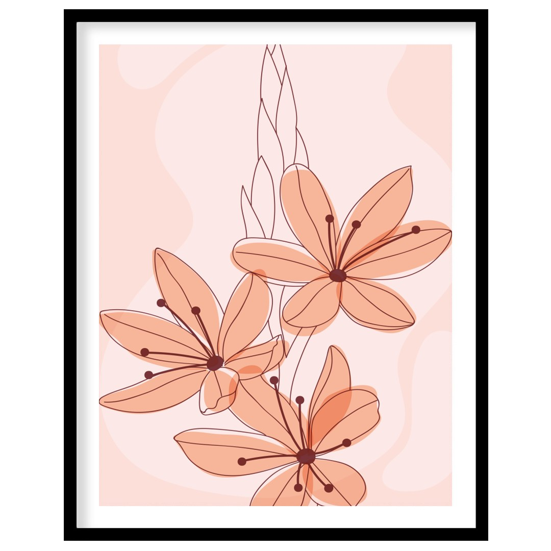 Elevate your space with 'Petal Serenade in Blush,' a soothing floral artwork that exudes elegance for room