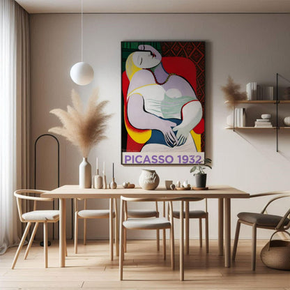 This vibrant exhibition poster promotes “PICASSO 1932 ANNÉE ÉROTIQUE” at Musée Picasso Paris, runni… for dining room