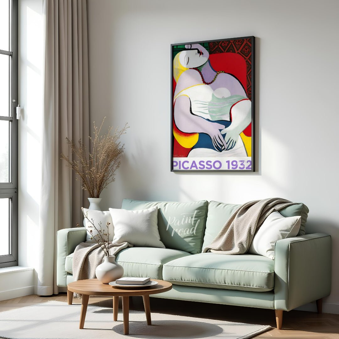 This vibrant exhibition poster promotes “PICASSO 1932 ANNÉE ÉROTIQUE” at Musée Picasso Paris, runni… for living room
