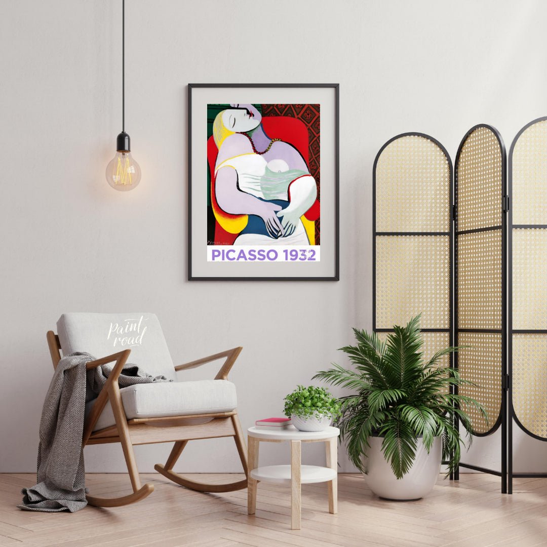 This vibrant exhibition poster promotes “PICASSO 1932 ANNÉE ÉROTIQUE” at Musée Picasso Paris, runni… for living room