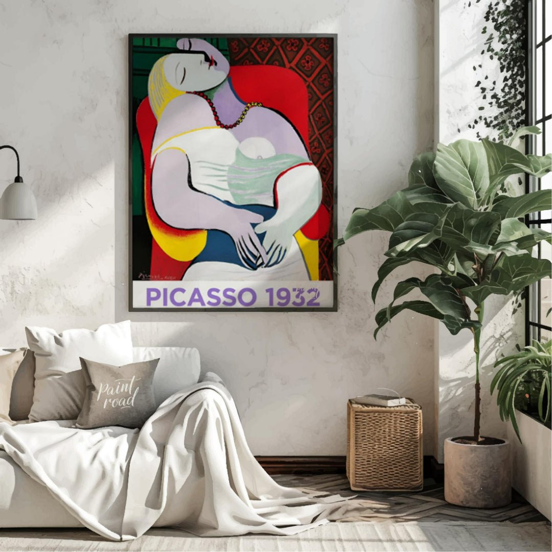 This vibrant exhibition poster promotes “PICASSO 1932 ANNÉE ÉROTIQUE” at Musée Picasso Paris, runni… for living room