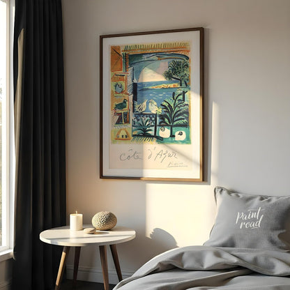 This enchanting exhibition poster features Pablo Picasso’s “Côte d’Azur,” an artwork that beautiful… for bedroom