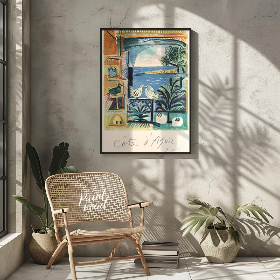 This enchanting exhibition poster features Pablo Picasso’s “Côte d’Azur,” an artwork that beautiful… for living room