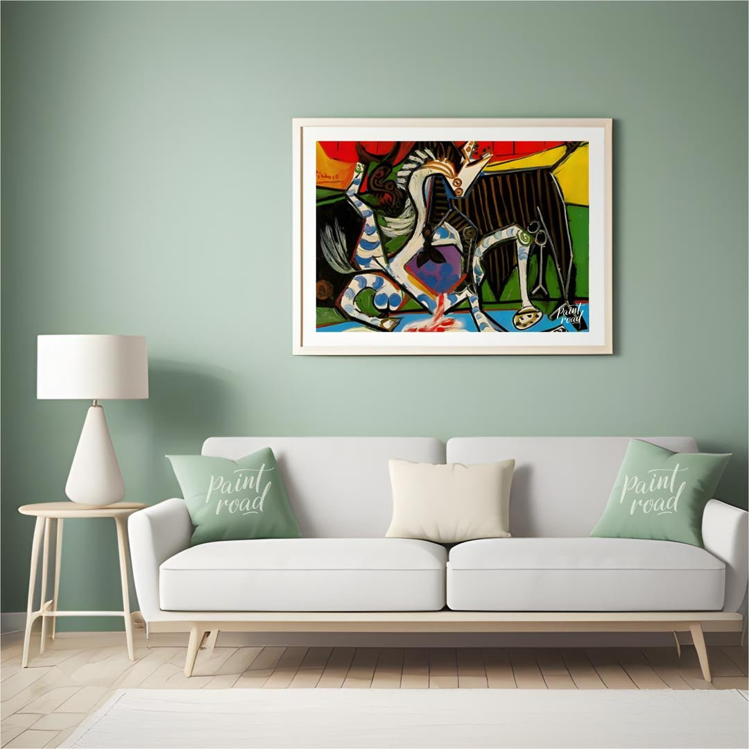 Picasso's Bullfight Painting available online at Paintroad showing abstract art animal art and art collector