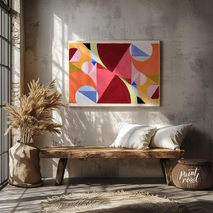 This charming and cheerful image features a dense, repeating pattern of stylized daisy flowers in v… for entryway