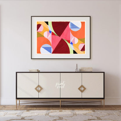 This charming and cheerful image features a dense, repeating pattern of stylized daisy flowers in v… for living room