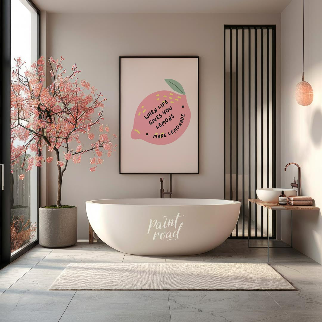 This delightful and whimsical illustration reinterprets the classic adage, featuring a large, styli… for bathroom