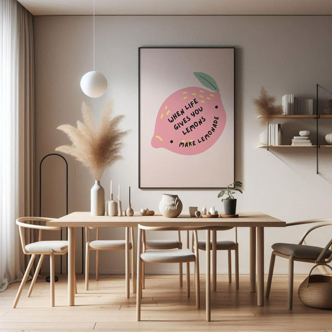 This delightful and whimsical illustration reinterprets the classic adage, featuring a large, styli… for dining room
