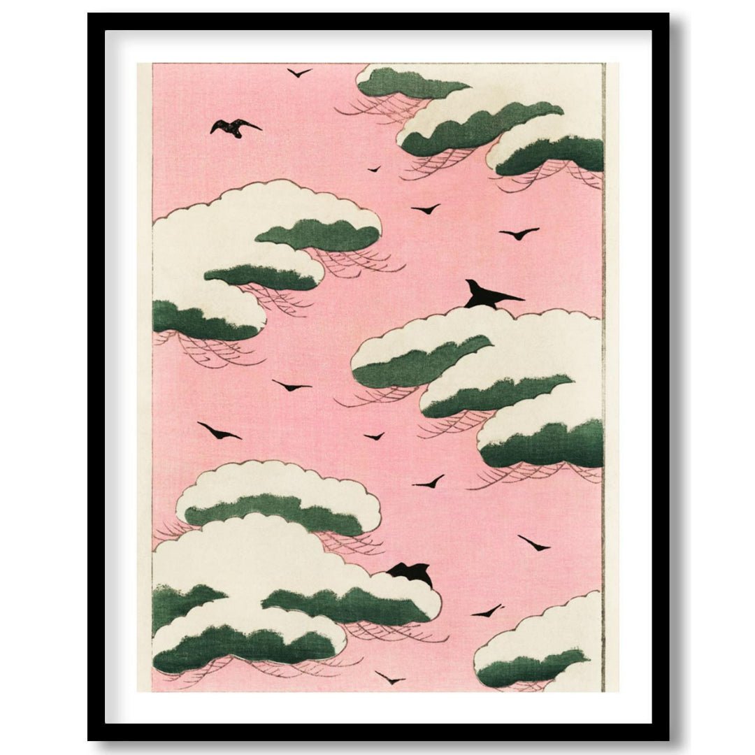 Pink Sky Flight Painting at Pink Sky Flight buy online at Paint Road featuring Asian art avian and beauty