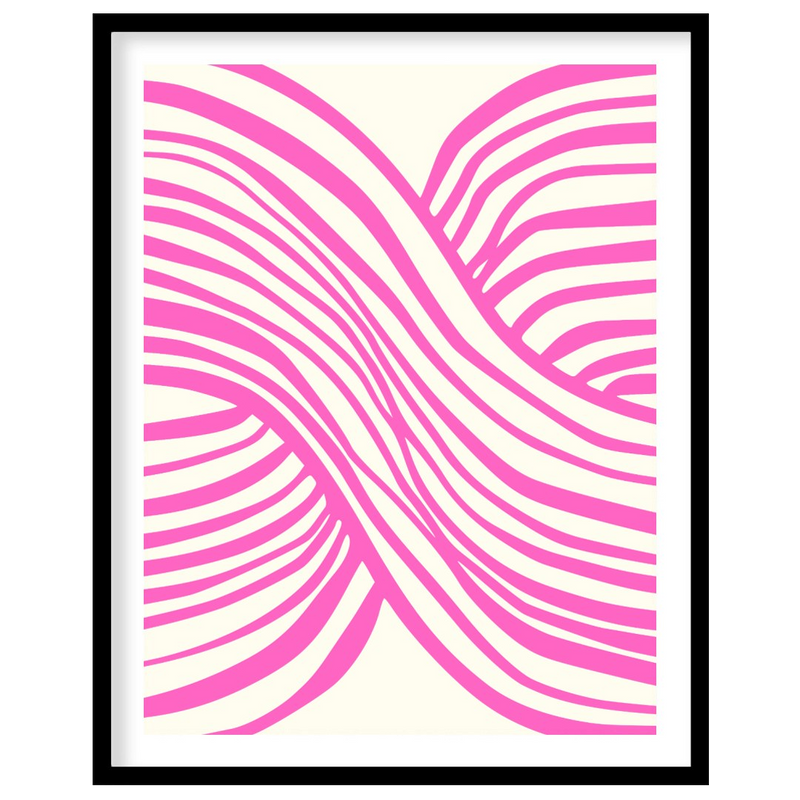 Pink Wavy Abstract