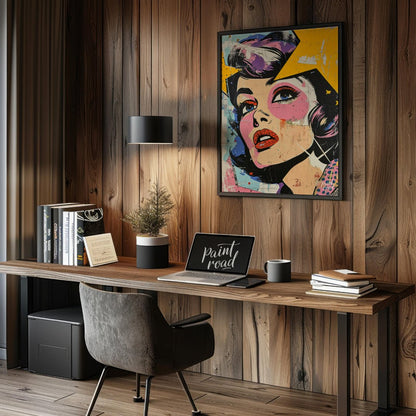 Pop Fragment Painting available online at Paintroad showing art book and color