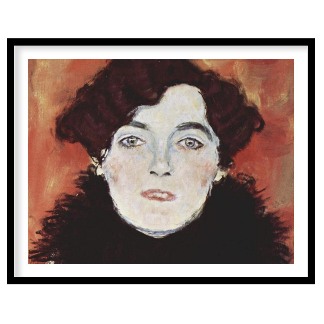 This captivating portrait captures an enigmatic expression set against a warm, copper backdrop. The for sanctuary