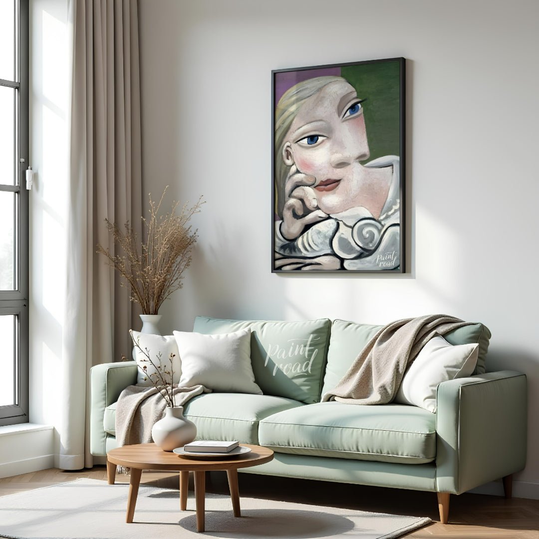 This intimate and serene portrait by Pablo Picasso features his beloved muse, Marie-Thérèse Walter,… for living room